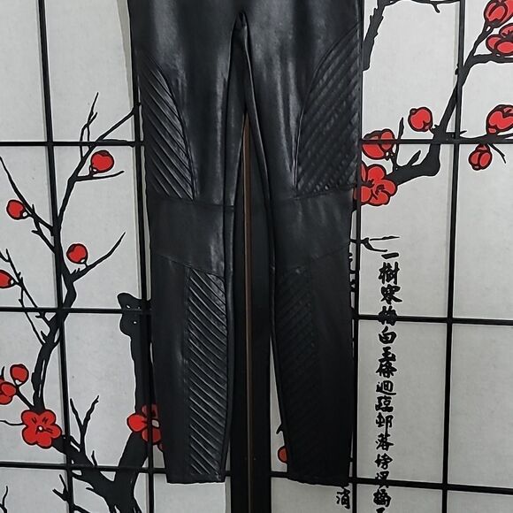 Spanx nwt Faux Leather Moto Leggings - Picture 5 of 11